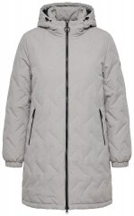 Ulla Popken 849552 Manteau matelassé Gris