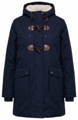 Ulla Popken 849619 Veste HYPRAR imperméable doublée teddy Bleu marine