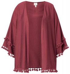 Ulla Popken 849860 Kimono Rouge rouille