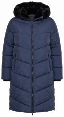 Ulla Popken 850041 Manteau matelassé Bleu marine