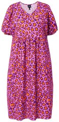 Ulla Popken 850346 Robe imprimée à col V Rose