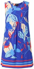 Ulla Popken 850367 Robe en jersey imprimée Bleu marine