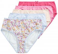 Ulla Popken 851140 Culottes à fleurs lot de 5 Rose