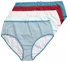 Ulla Popken 851725 Culottes à motifs lot de 5 Lilas