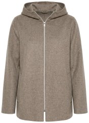 Ulla Popken 851788 Manteau en laine Marron clair