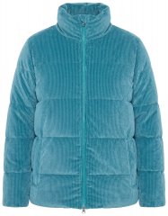 Ulla Popken 851819 Veste en velours côtelé Gris