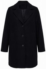 Ulla Popken 851829 Manteau en laine Noir
