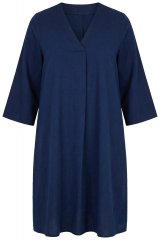Ulla Popken 852191 Robe en jean à poches Bleu denim