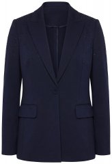 Ulla Popken 852498 Blazer à strass Bleu marine