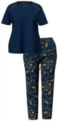 Ulla Popken 852577 Pyjama à motifs Bleu marine