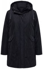 Ulla Popken 853351 Veste matelassée Sympatex imperméable à capuche Noir