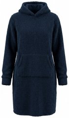 Ulla Popken 853353 Robe d'intérieur à capuche Bleu marine