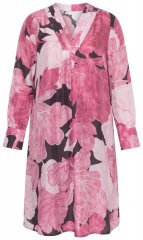 Ulla Popken 853426 Robe fleurie Prune