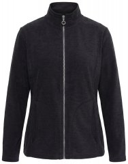 Ulla Popken 853668 Veste polaire à col montant Noir