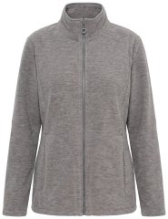 Ulla Popken 853668 Veste polaire à col montant Gris