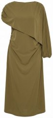Ulla Popken 854048 Robe longue à manches longues Vert olive