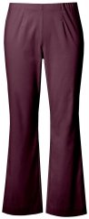 Ulla Popken 854910 Pantalon stretch chaud à taille élastique Aubergine