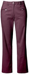 Ulla Popken 854987 Pantalon stretch chaud à ceinture confort Aubergine