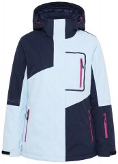Ulla Popken 855307 Veste de ski HYPRAR à capuche amovible Bleu marine