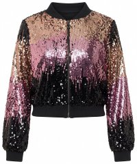 Ulla Popken 857747 Veste à sequins Noir