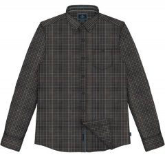 Double Outfitters FS-5230 Chemise à carreaux Bleu marine/Marron