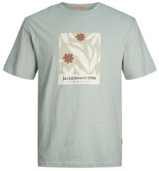 Jack & Jones JORMARBELLA AOP BRANDING T-Shirt Gray Mist