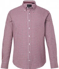 JP1880 Checked Flannel Shirt Long Sleeve Light Red Tall