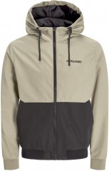 Jack & Jones Rush Bomber Hoodie Grey