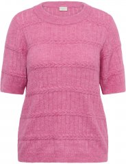 Kaffe Curve Minia Pullover Pink Power Melange