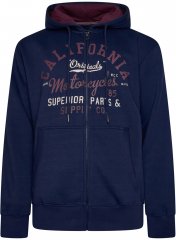 Kam Jeans 7085 Californai Zip Thru Hoodie Navy