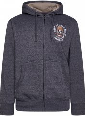 Kam Jeans 7086 British Columbia Chain Yarn Hoodie Jet Black