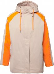 Ulla Popken HYPRAR Color Black Water Repellent Jacket Dark Putty