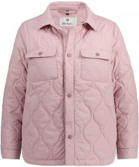 Ulla Popken Wavy Quilted Fully Lined Lightweight Jacket Old Pink