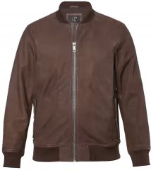 JP1880 Jacket Buffed Nubuck Lamb Leather Brown