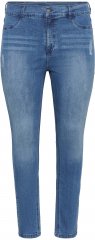 Kaffe Curve Laurina Jean Washed/Destroyed Blue Denim