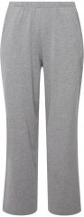 Ulla Popken Pull On Knit Straight Leg Pocket Pants Light Grey Melange