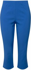 Ulla Popken Stretch Basic Bengaline Capri Pants Royal Blue