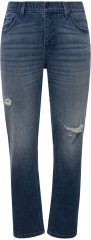 Ulla Popken Sammy Destroy 5 Pocket Jeans Blue Denim