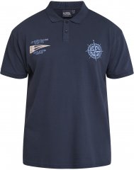 North Latitude 61129 Polo Piqué avec Broderie Poitrine Bleu Marine
