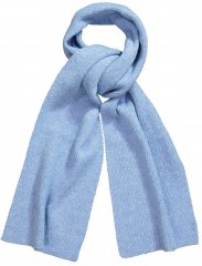Ulla Popken Ribbed Knit Scarf Blue