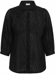 Kaffe Curve Gabby Chemise à manches raccourcies Noir