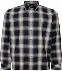 Espionage SH419 Long Sleeve Checked Shirt Black/Grey