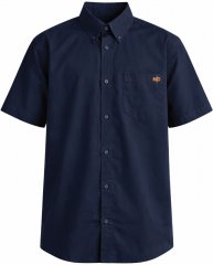 Motley Denim Zagreb Chemise manches courtes Bleu marine