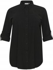 Kaffe Curve Nana Tunique Chemise Noir Profond
