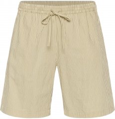 Kaffe Curve Nana Short rayé Chincilla/Blanc rayé