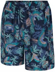 Espionage SW100 Bird Print Swimshorts Blue