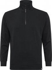 North Latitude Denim Half-Zip Sweatshirt Black