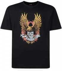 Espionage T442 Eagle Printed T-Shirt Black