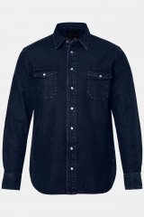 JP1880 Denim Shirt Flexnamic Long Sleeve Navy