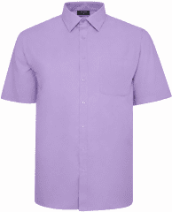 Espionage SH147C chemise unie manches courtes lilas